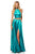 Sherri Hill - 52491 Beaded Two Piece High Halter A-line Dress In Green