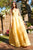 Sherri Hill - 52495 Sweetheart Fitted A-Line Evening Gown In Yellow