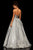 Sherri Hill - 52499 Strapless Sweetheart A-line Long Dress In Silver