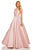 Sherri Hill - 52501 Beaded High Halter Neckline Evening Dress In Pink