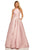 Sherri Hill - 52501 Beaded High Halter Neckline Evening Dress In Pink