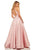 Sherri Hill - 52501 Beaded High Halter Neckline Evening Dress In Pink