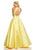 Sherri Hill - 52501 Beaded High Halter Neckline Evening Dress In Yellow