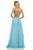 Sherri Hill - 52516 Two Piece Beaded Scoop Tulle A-line Dress In Blue