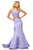 Sherri Hill - 52528 Two Piece Scoop Mermaid Evening Dress In Purple