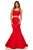 Sherri Hill - 52528 Two Piece Scoop Mermaid Evening Dress In Red