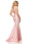 Sherri Hill - 52543 Lace Bateau Mikado Mermaid Dress In Pink