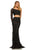 Sherri Hill - 52555 Single Shoulder Asymmetric Neck Feathered Dress In Black