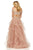 Sherri Hill - 52556 Off-Shoulder Applique Dress With Overskirt