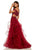 Sherri Hill - 52556 Off-Shoulder Applique Dress With Overskirt In Red