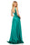 Sherri Hill - 52568 Scoop Neck Charmeuse Empire Dress In Green