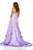 Sherri Hill - 52582 3D Floral Appliques Strapless Full Figured Dress In Purple