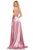 Sherri Hill - 52600 Two Piece Lace and Satin A-line Dress In Pink