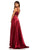 Sherri Hill - 52600 Two Piece Lace and Satin A-line Dress In Red