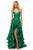 Sherri Hill - 52605 Strapless Sweetheart Ruffled Full Figured Dress In Green