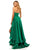 Sherri Hill - 52605 Strapless Sweetheart Ruffled Full Figured Dress In Green