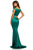 Sherri Hill - 52612 Two Piece Off-Shoulder Trumpet Dress In Green