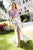 Sherri Hill - 52635 Two Piece V-neck Print Mermaid Dress In Purple and White