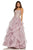 Sherri Hill - 52645 Strapless Full Figured Applique Long Dress In Purple