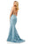 Sherri Hill - 52647 Beaded Lace Sweetheart Trumpet Dress In Blue