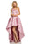 Sherri Hill - 52659 Satin One-Shoulder High Low Gown In Pink