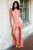 Sherri Hill - 52663 Beaded Halter High Low Dress In Pink and Orange
