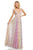 Sherri Hill - 52668 Embroidered Plunging V-Neck Ruffled Dress In Multi-Color