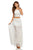 Sherri Hill - 52671 Two Piece Beaded Halter A-line Dress In White