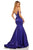 Sherri Hill - 52696 Long Deep Sweetheart Mermaid Dress In Blue