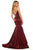 Sherri Hill - 52696 Long Deep Sweetheart Mermaid Dress In Red