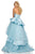 Sherri Hill - 52718 Strapless Sweetheart Satin Tiered Ballgown In Blue