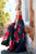 Sherri Hill - 52722 Strapless Satin and Floral Print A-line Dress In Red and Print