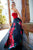 Sherri Hill - 52722 Strapless Satin and Floral Print A-line Dress In Red and Print