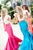 Sherri Hill - 52747 Two Piece Ruffled Sleeved Long Dress In Pink and Orange