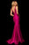 Sherri Hill - 52780 Long Deep V-neck Mermaid Dress With Train In Purple