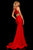 Sherri Hill - 52781 One Shoulder Satin Mermaid Dress With Train In Red