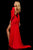 Sherri Hill - 52791 Long Sleeve Bateau Jersey Fitted Dress In Red