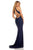 Sherri Hill - 52792 Beaded High Halter Neckline Long Dress In Blue