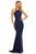 Sherri Hill - 52792 Beaded High Halter Neckline Long Dress In Blue