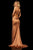 Sherri Hill - 52795 High Halter Trumpet Dress With Train In Brown
