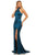 Sherri Hill - 52795 High Halter Trumpet Dress With Train In Green