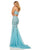 Sherri Hill - 52808 Embellished Two Piece Chiffon Trumpet Dress In Blue