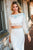 Sherri Hill - 52809 Two Piece Lace Dress In White and Blue