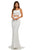 Sherri Hill - 52810 Two Piece Long Crochet Dress In White