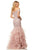 Sherri Hill - 52811 Off-Shoulder Cap Sleeved Mermaid Evening Dress In Pink