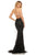 Sherri Hill - 52827 Metallic Lace Fitted Mermaid Dress In Black