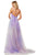 Sherri Hill - 52853 Pleated Square Neck A-line Gown In Purple