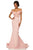 Sherri Hill - 52874 Off-Shoulder Lace Mermaid Evening Gown In Pink