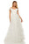 Sherri Hill - 52879 Off-Shoulder Embellished A-line Dress In White