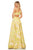 Sherri Hill - 52882 Asymmetric A-line Long Dress In Yellow